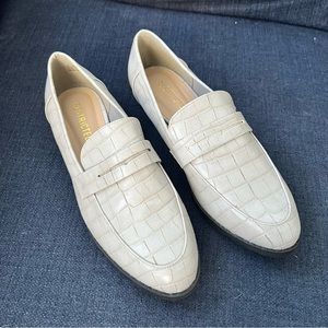 Restricted Vegan Crocodile Skin Loafers NWOT